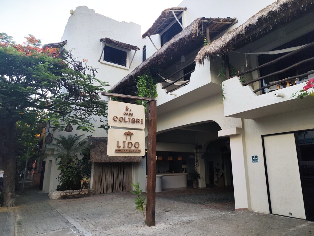 Hotel Casa Colibrí, vista de la playa del hotel