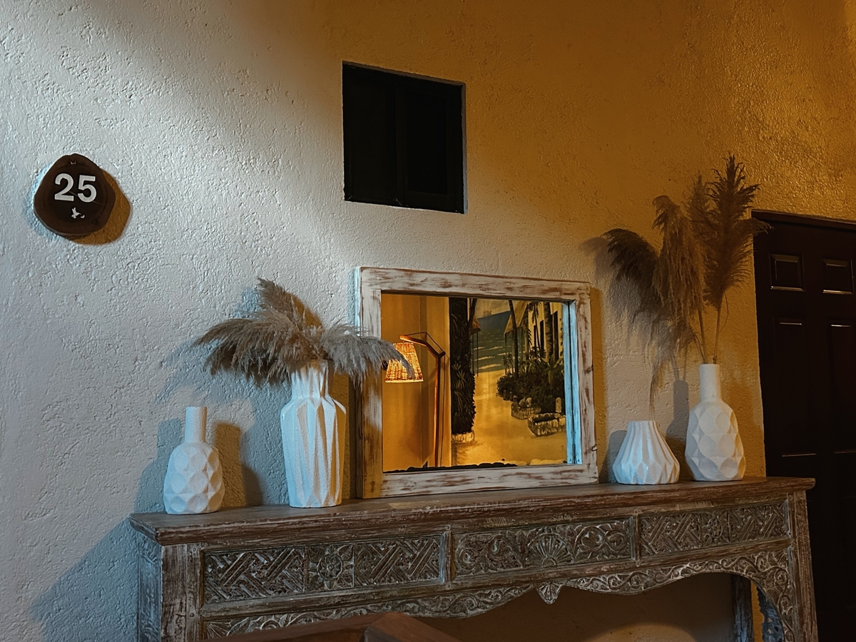 Hotel Casa Colibrí, vista de la playa del hotel