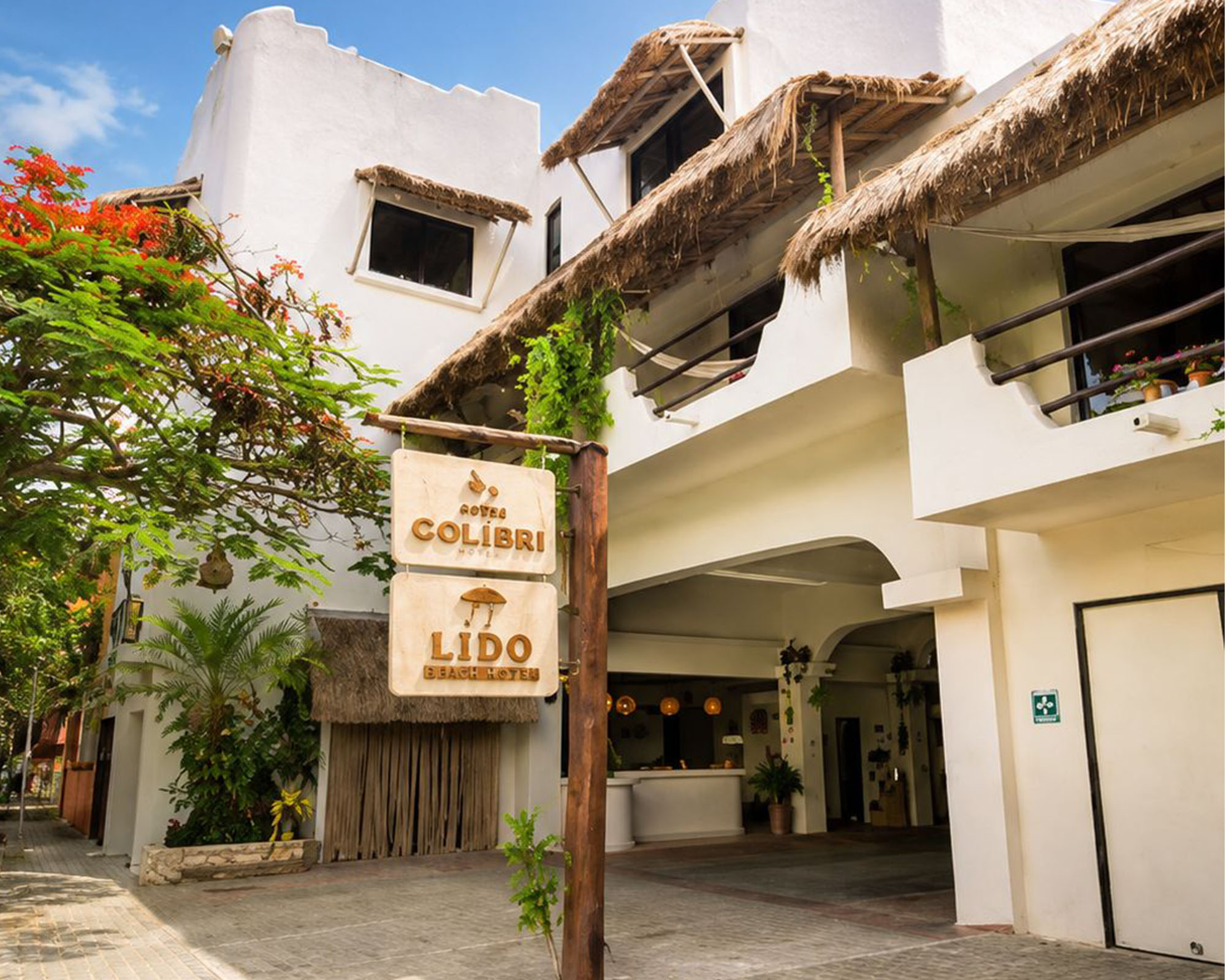 Hotel Casa Colibrí, vista de la playa del hotel
