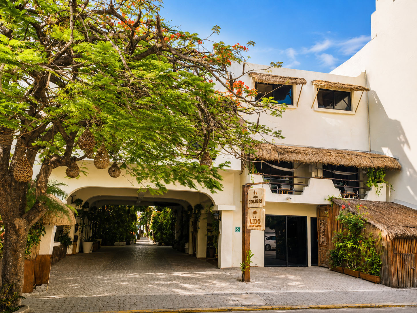 Hotel Casa Colibrí, vista de la playa del hotel